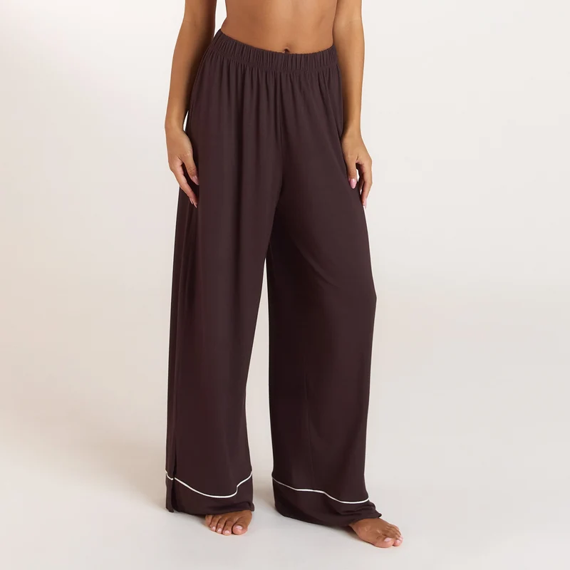 Modal Pyjama Hose - Dunkle Schokolade
