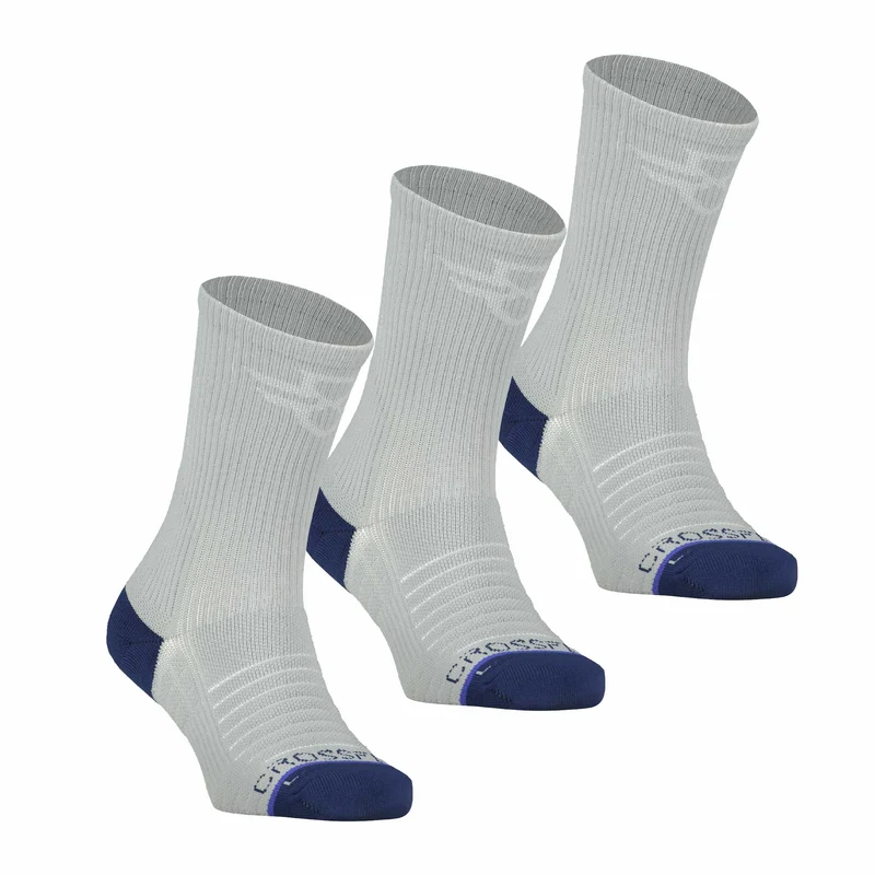 3-pack Hero Pro Men's 10" Crew Socks (Grey)