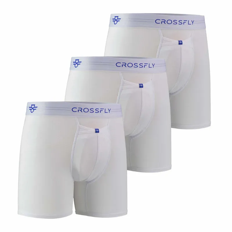 3-pack: IKON X Men's 6" Boxers - White