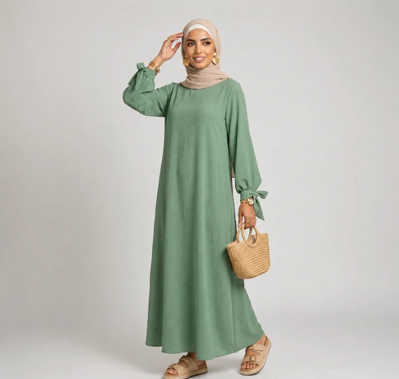 Abaya mit Schleife