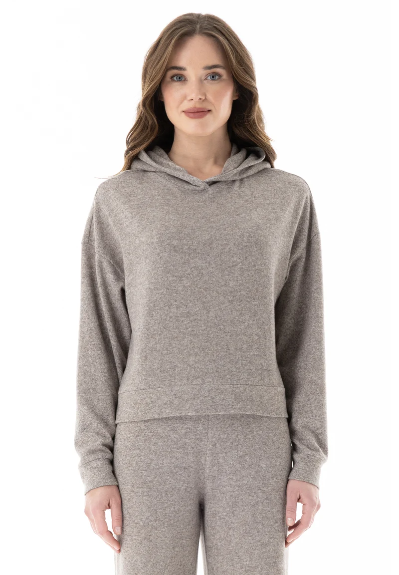 Hoodie aus Bio-Baumwolle und recyceltem Polyester