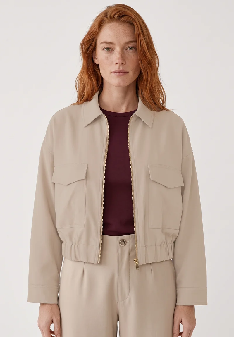 Jacke aus Bio-Baumwolle und ECOVERO™ Viskose