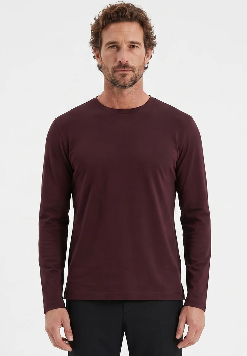 Longsleeve aus Bio-Baumwolle im Interlock-Strick