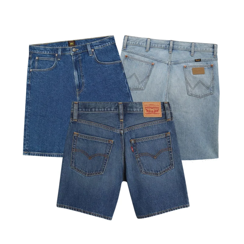 AUTUMN DROP 25x Pieces Levi's/Lee/Wrangler Denim Short (48H DISPATCH)