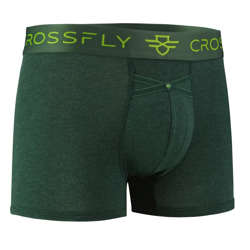 IKON Men's 3" Trunks - Green Marle