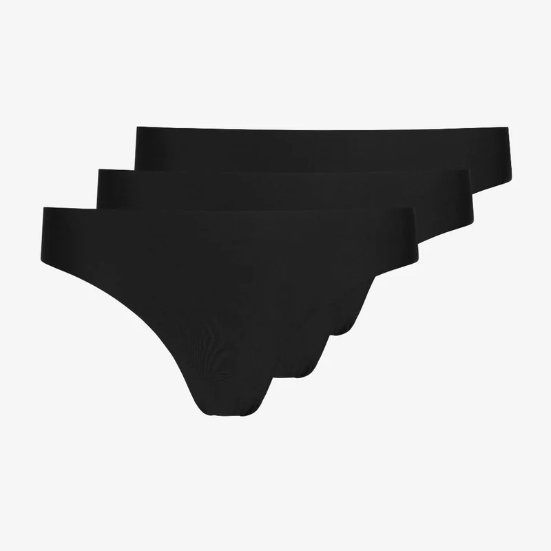 Microfiber Seamless Tanga | Schwarz