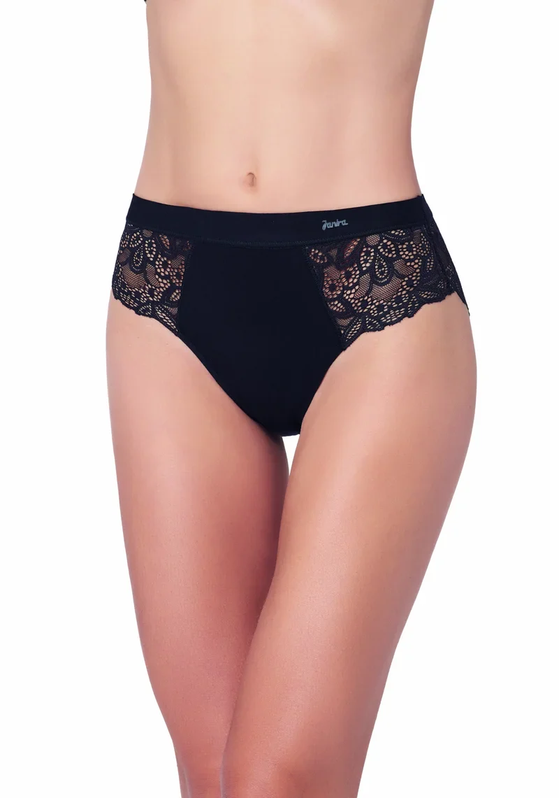 Janira - Belle Baumwollslip Schwarz