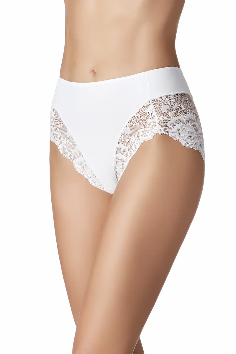 Janira - Greta Lace High Waist Slip Weiß