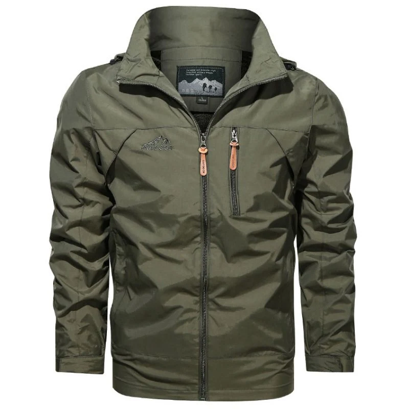 Wasserdichte und winddichte Outdoor-Kapuzenjacke für Herren