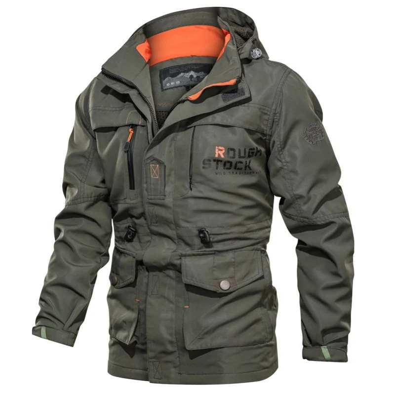 Wasserdichte und ölbeständige Outdoor-Kapuzenjacke