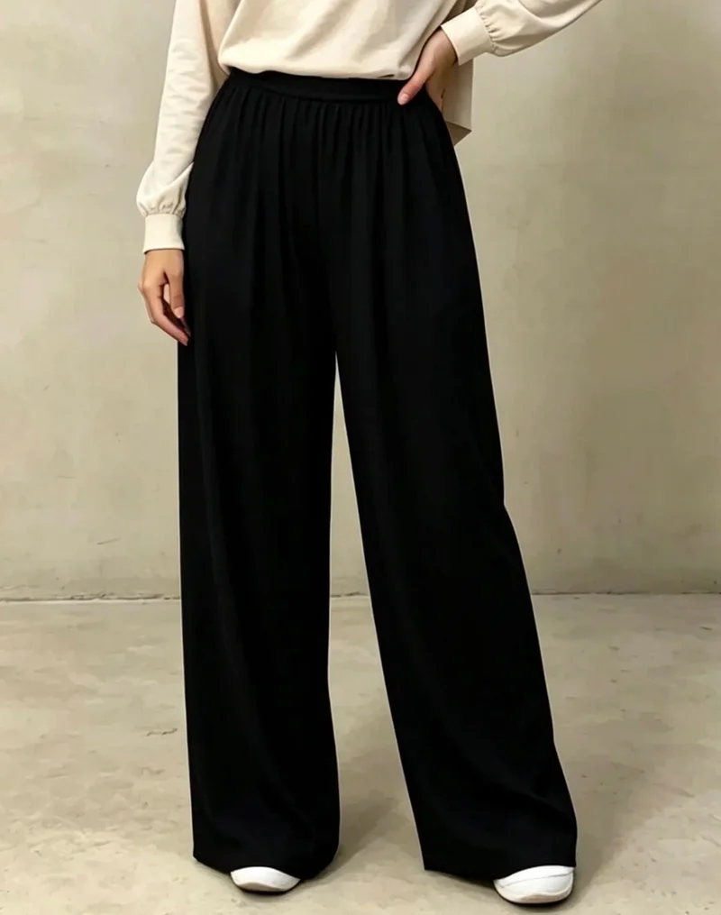 Weite Viskose-Hose – ideal unter der Abaya