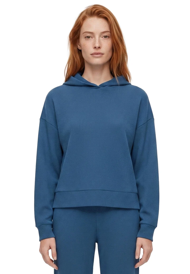 HANNA | Waffel Hoodie aus Bio-Baumwolle und recyceltem Polyester
