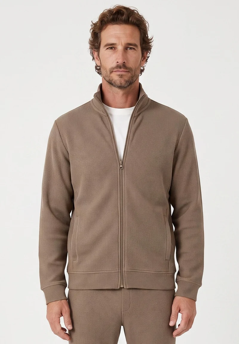 JORRIN | Waffel-Jacke aus Bio-Baumwolle & recyceltem Polyester