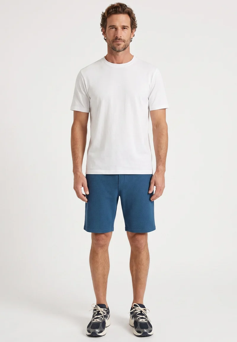 STEVVEN | Waffel-Shorts aus Bio-Baumwolle & recyceltem Polyester