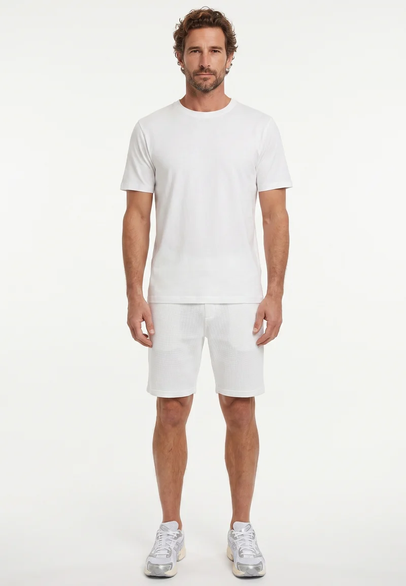 STEVVEN | Waffel-Shorts aus Bio-Baumwolle & recyceltem Polyester
