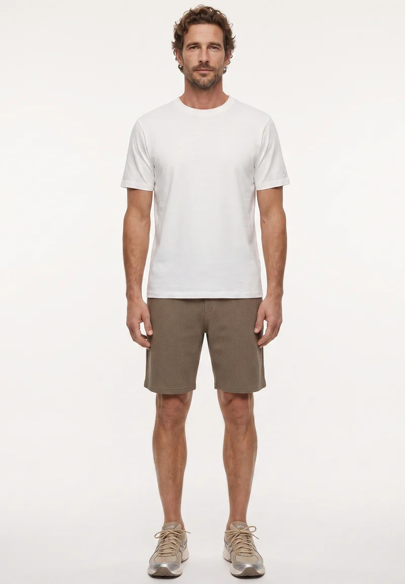 STEVVEN | Waffel-Shorts aus Bio-Baumwolle & recyceltem Polyester