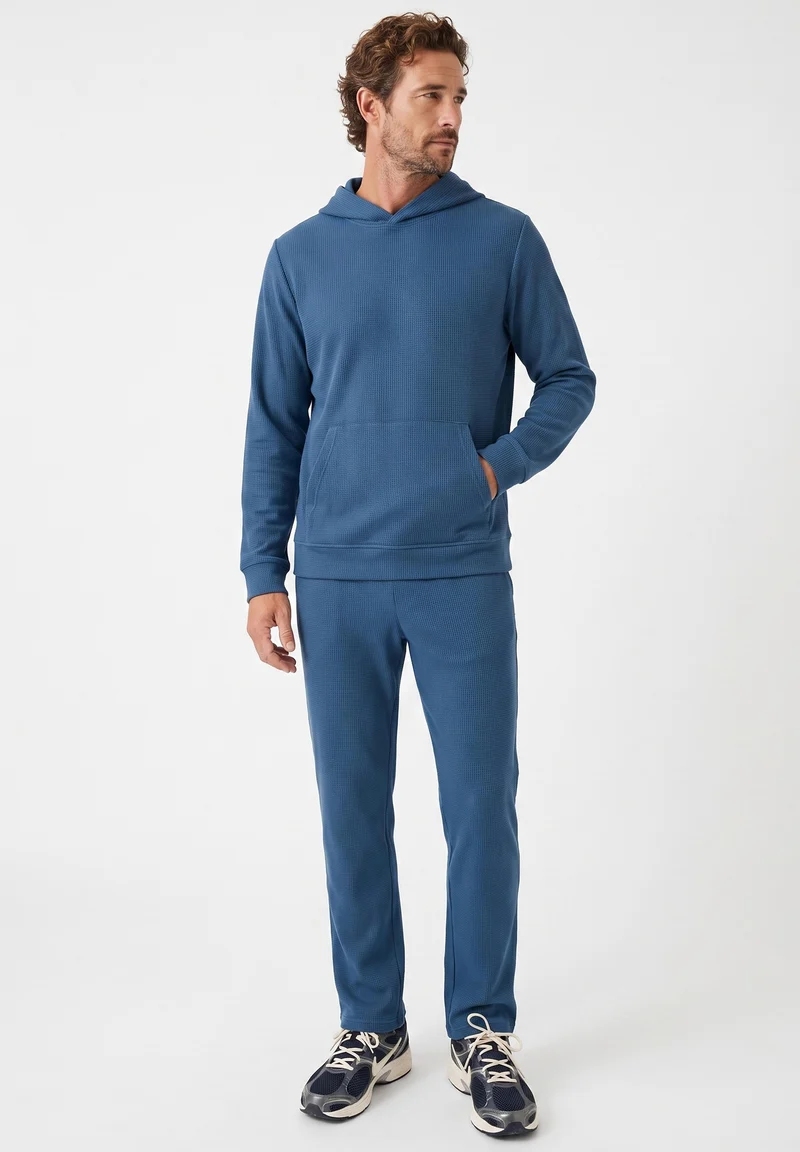 POZZAN | Waffel Jogginghose aus Bio-Baumwolle & recyceltem Polyester