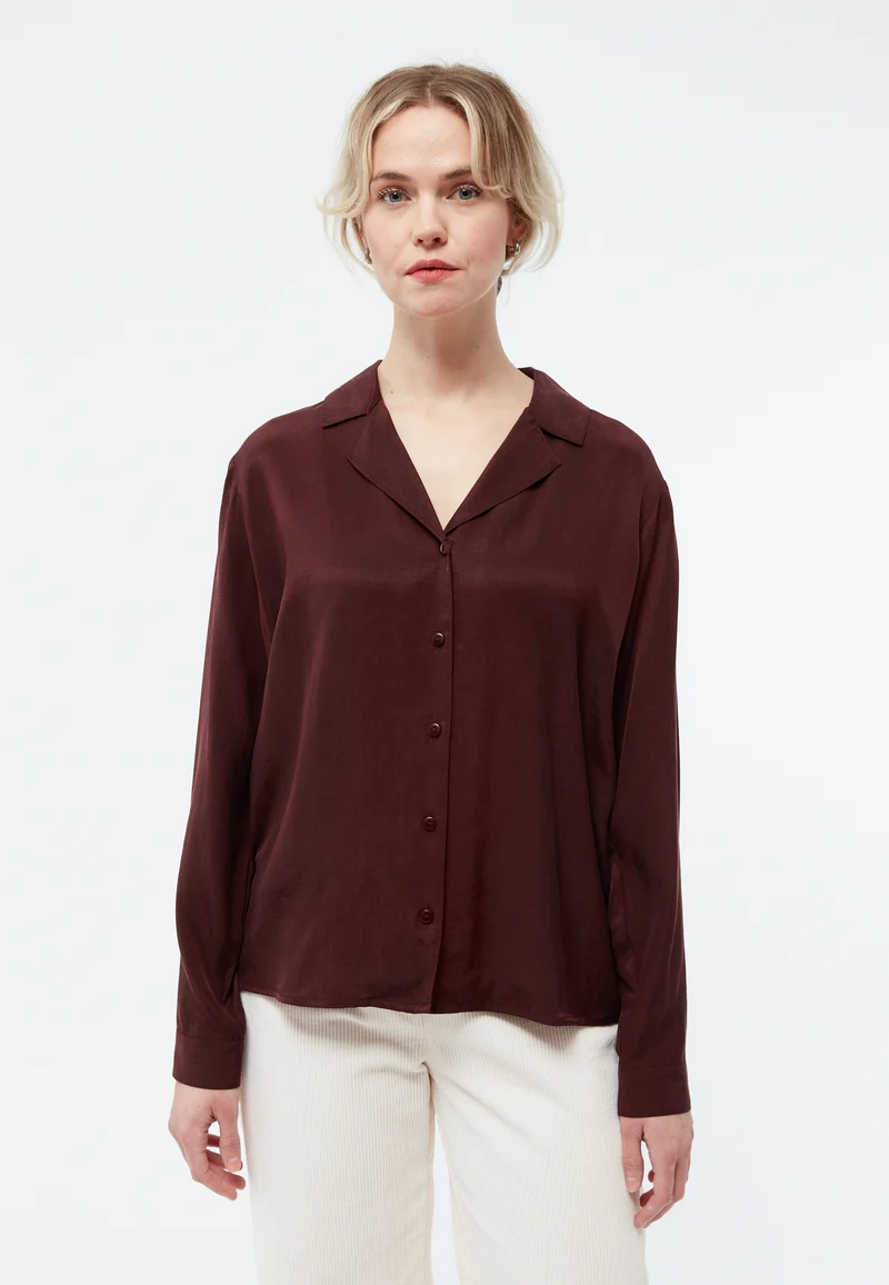 Blouse GBZora Tencel wine red