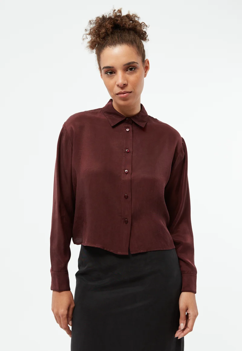 Blouse GBSavannah Tencel wine red