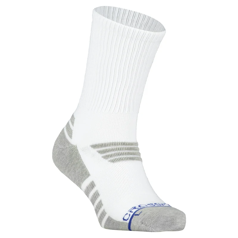 Tempo | Men's 10" Crew Socks - White/Grey