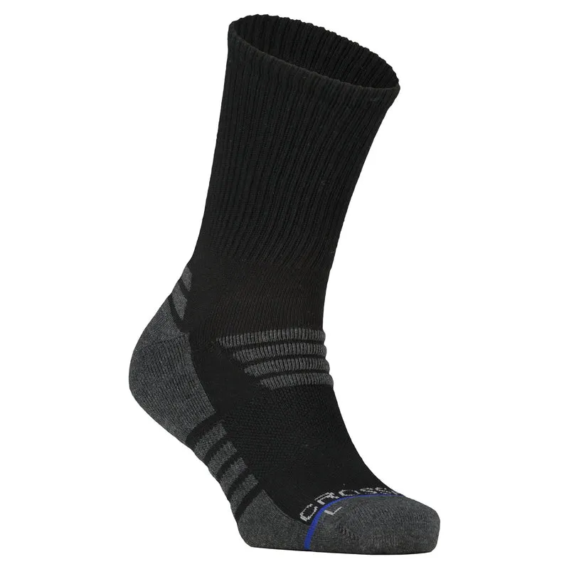 Tempo | Men's 10" Crew Socks - Black/Charcoal