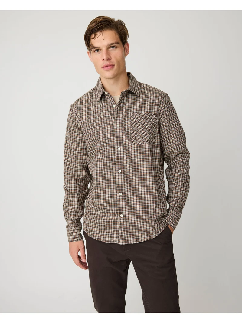 Regular Check Shirt red check