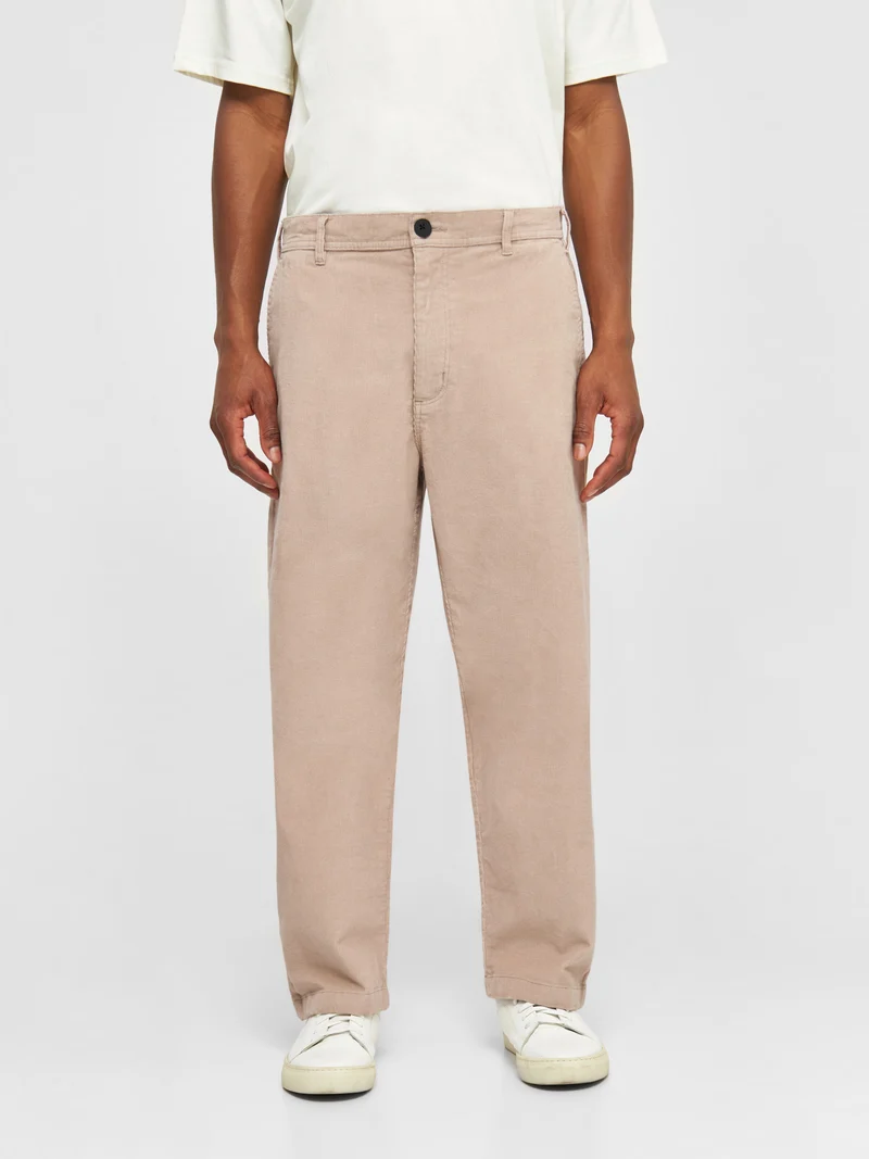 Flint Wide Corduroy Chino Pants light feather gray