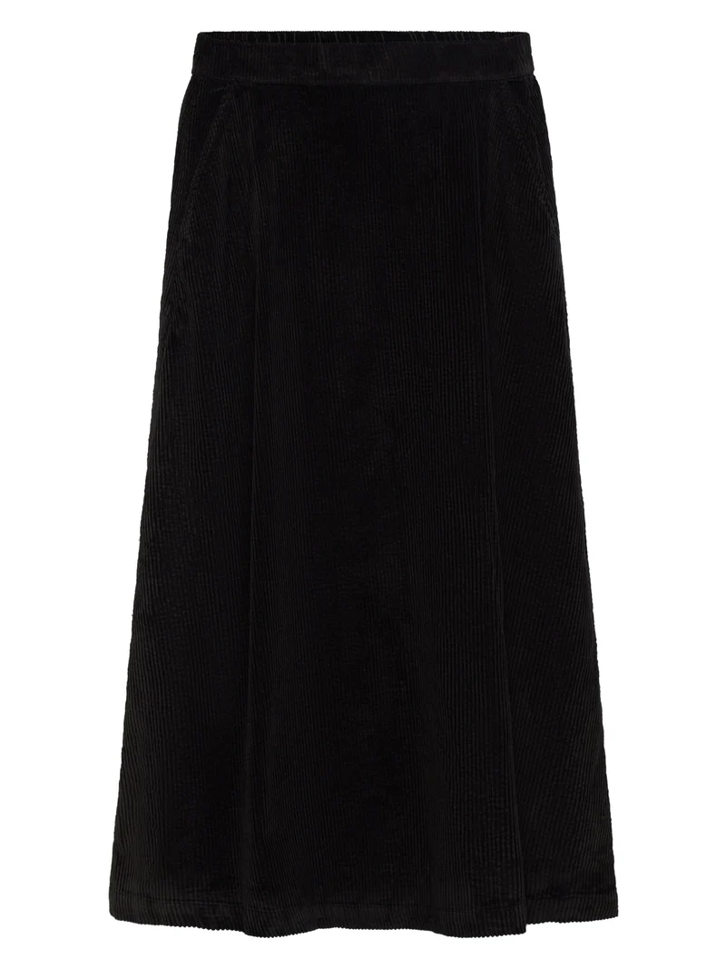 Corduroy Skirt black jet