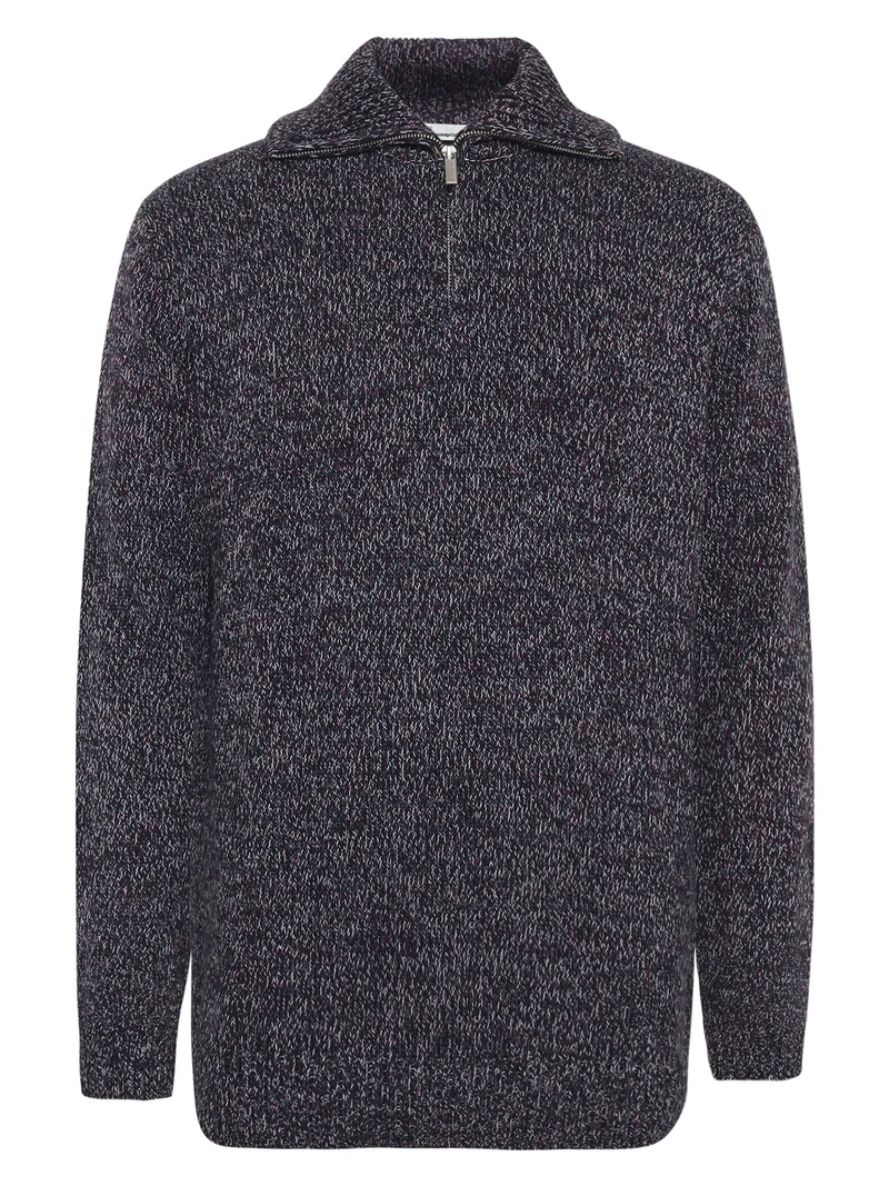Quater Zip Sweater blue multi