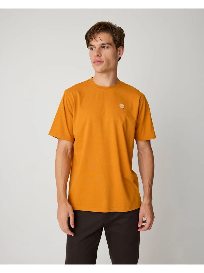 Badge T-Shirt golden oak