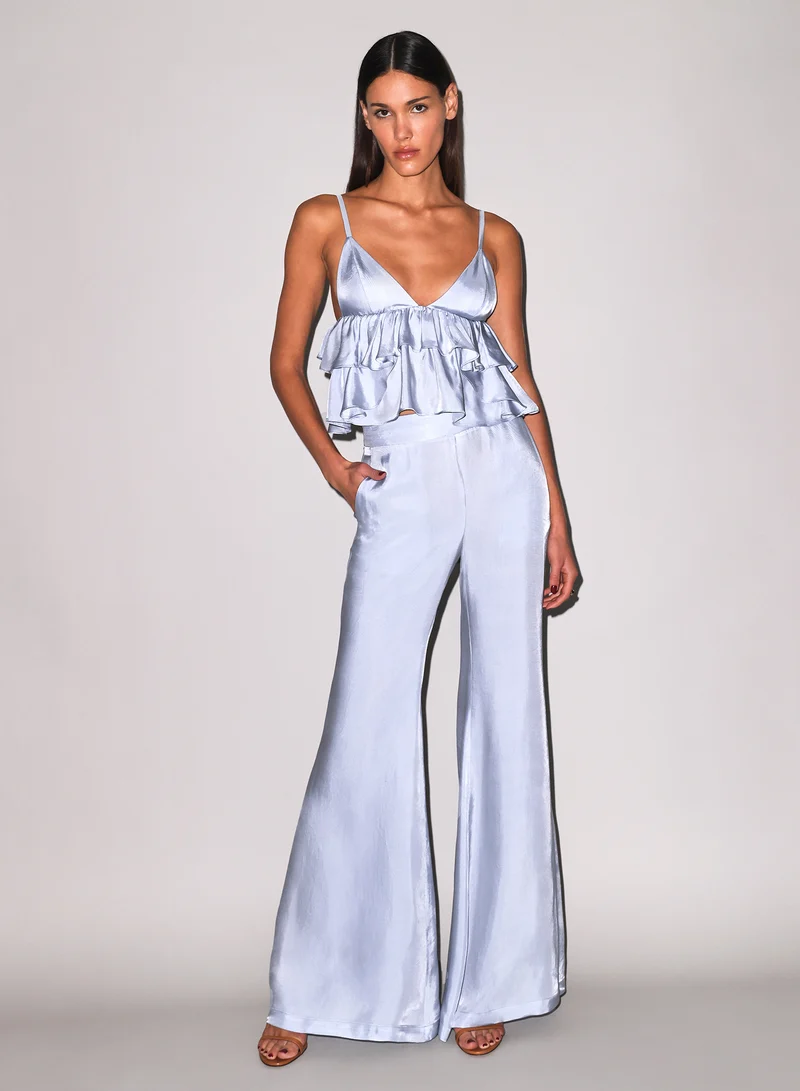 Luxe Twill Flare Pant