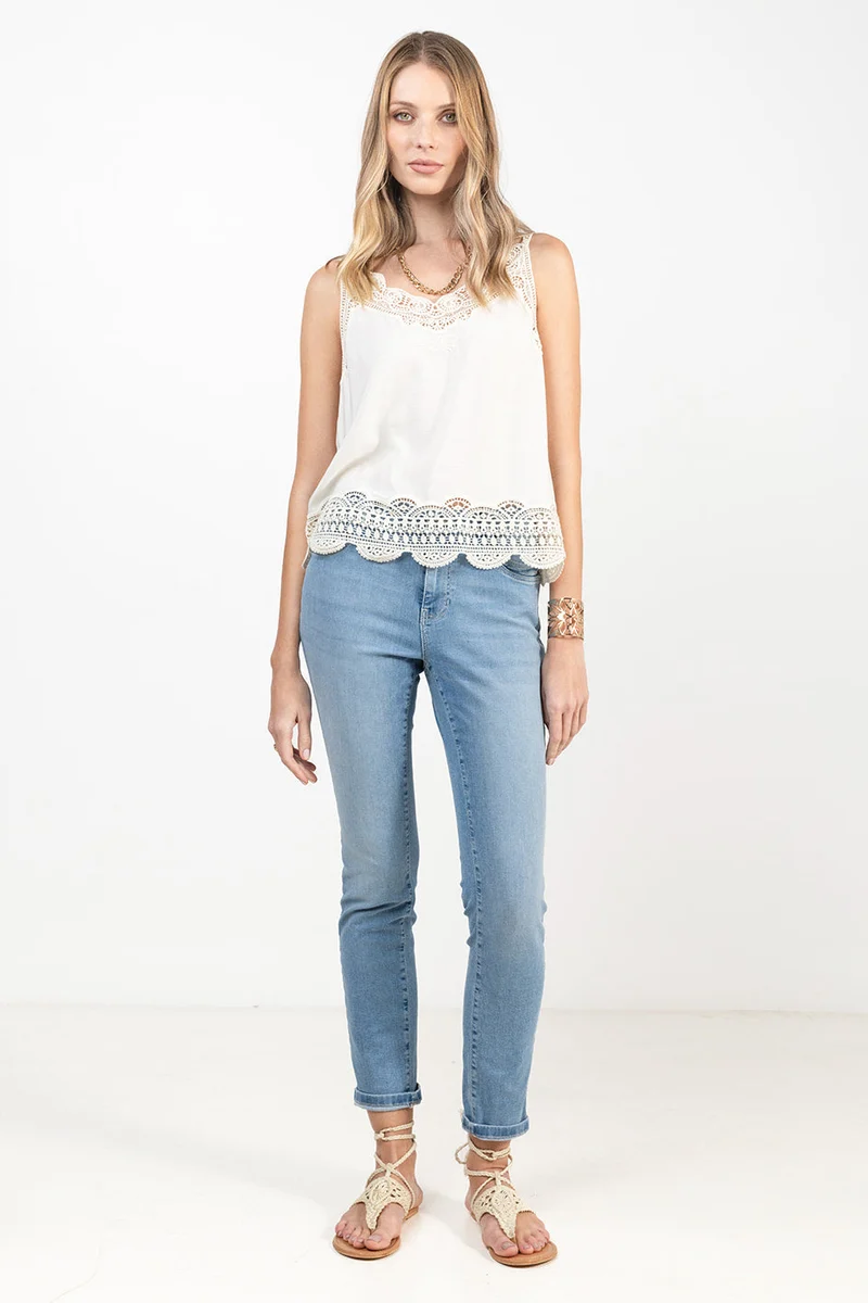 Jean slim bleu clair