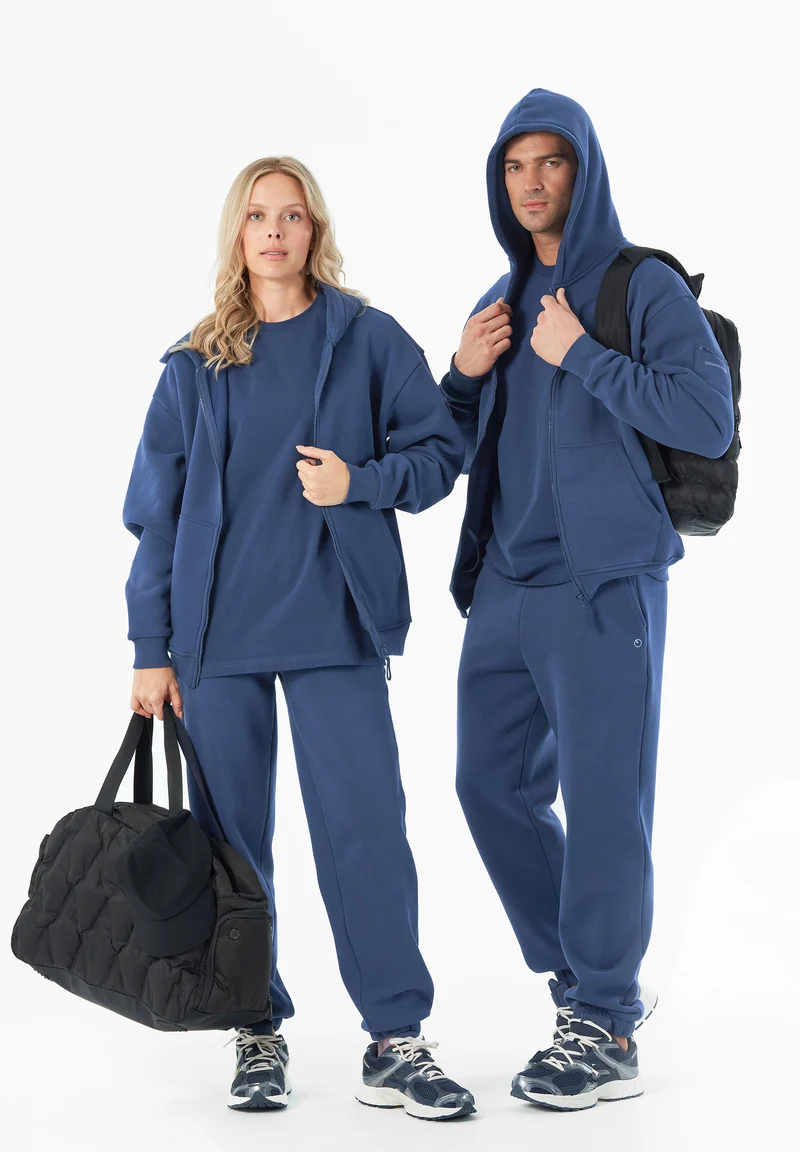 JENNA | Essentials Travel Unisex Full Zip-Hoodie aus Bio-Baumwolle und recyceltem Polyester