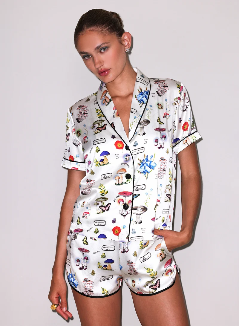 Magical Mushroom Short Sleeve PJ Top