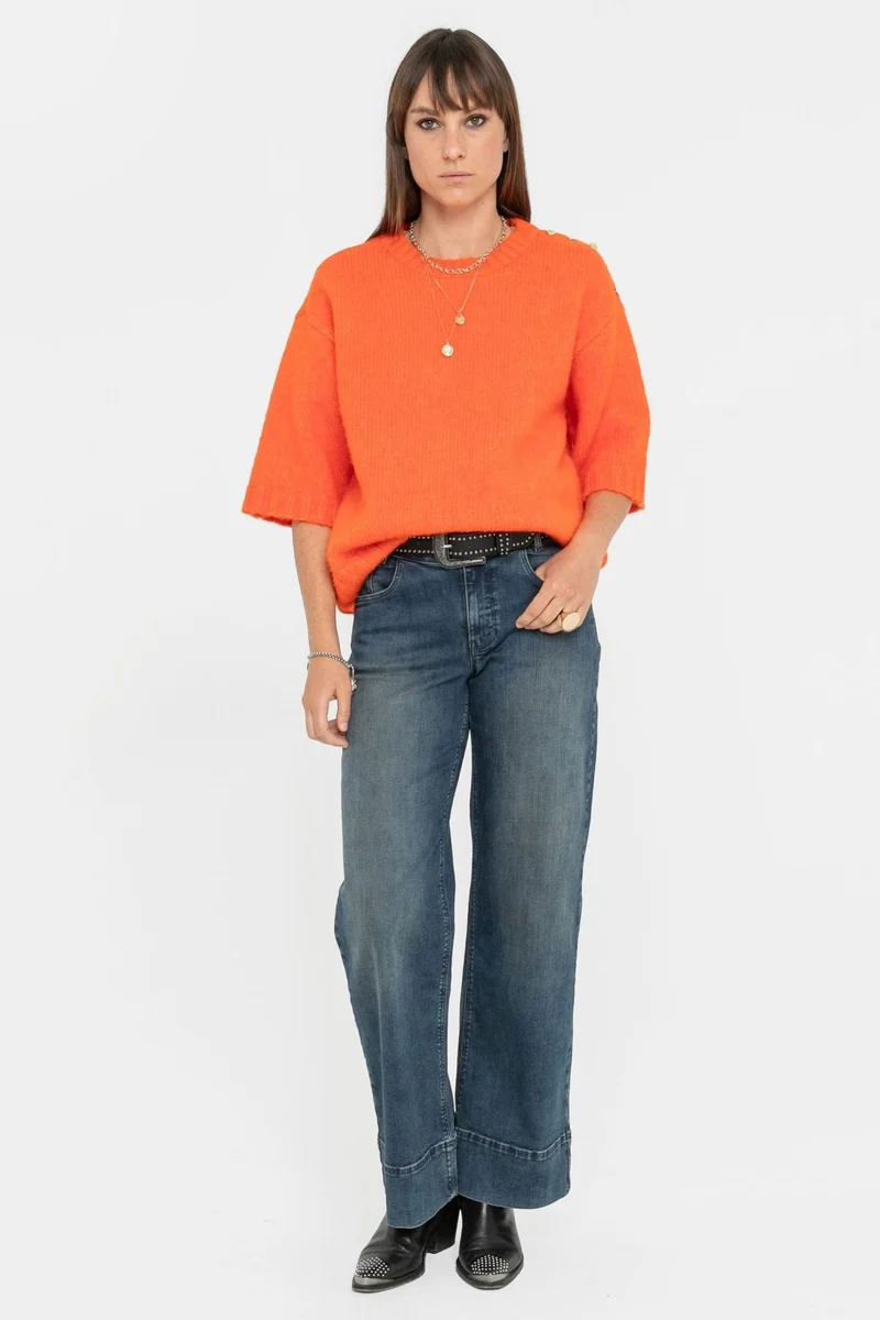 Jean large bleu tint