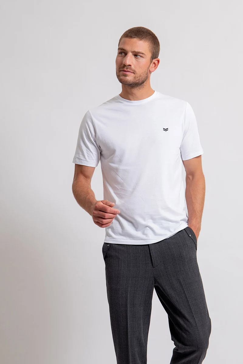 Tee-shirt blanc 100% coton responsable