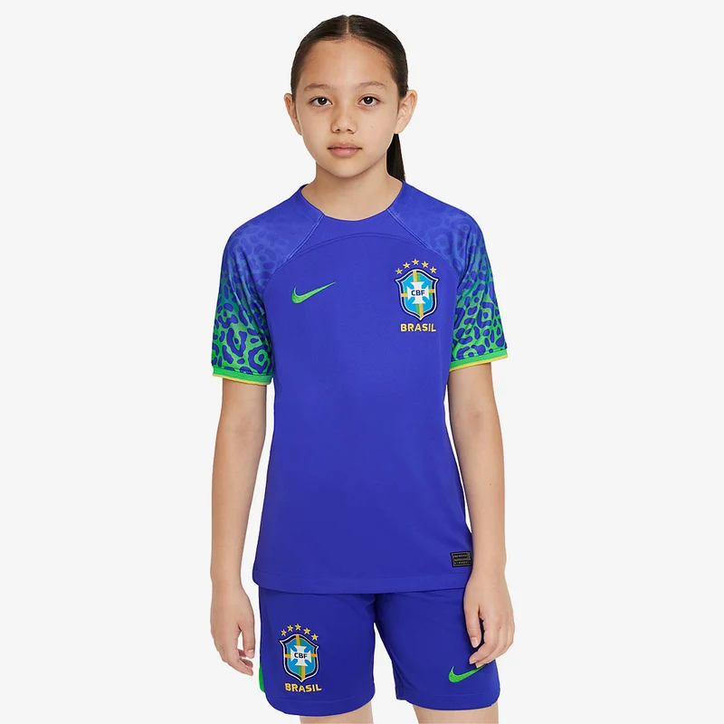 Nike Brasilien 22/23 Kinder Dri-Fit Auswärtstrikot