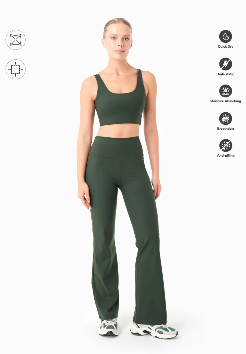 LAVINN | High-Waist Flared Sporthose aus recyceltem Polyamid