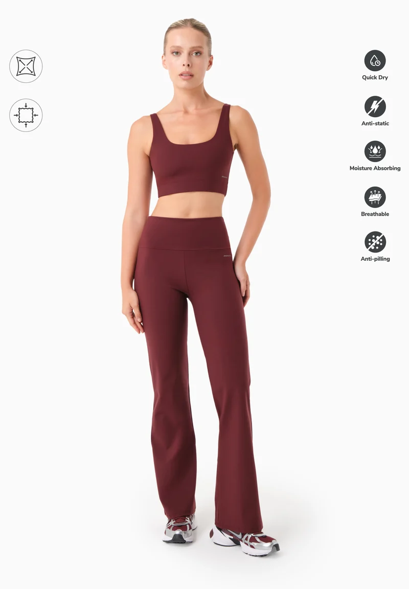 LAVINN | High-Waist Flared Sporthose aus recyceltem Polyamid