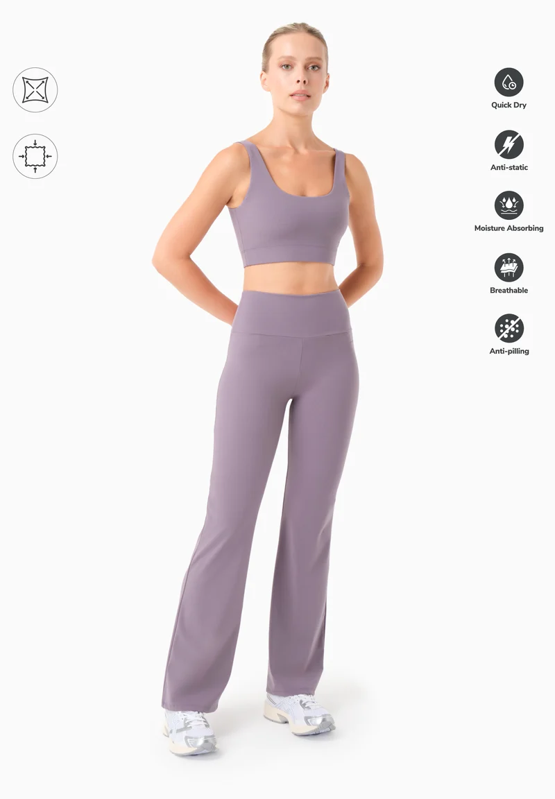 LAVINN | High-Waist Flared Sporthose aus recyceltem Polyamid