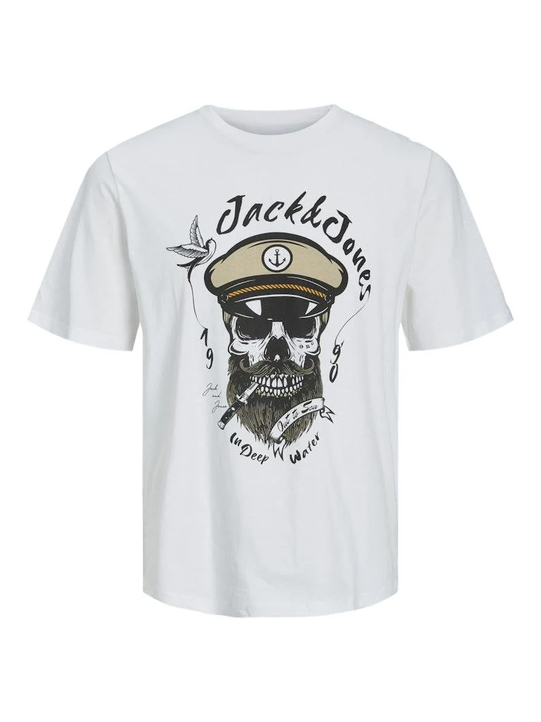 Jack & Jones Herren T-Shirt JORROXBURY TEE SS CREW NECK SN