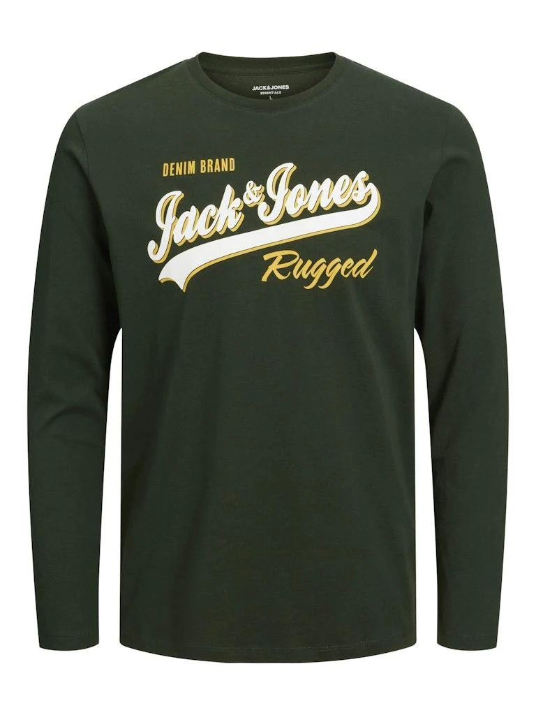 Jack & Jones Jungen T-Shirt JJELOGO TEE LS NECK 2 COL 23/24 NOOS JNR