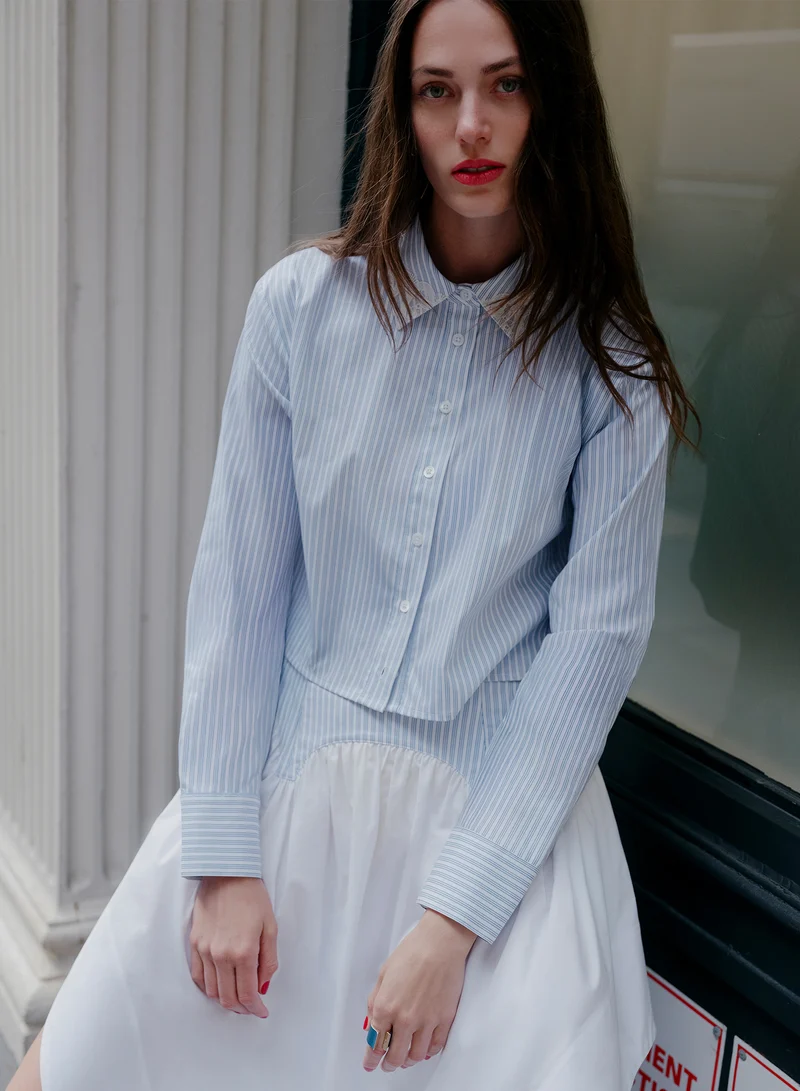Poplin Button Down Shirt
