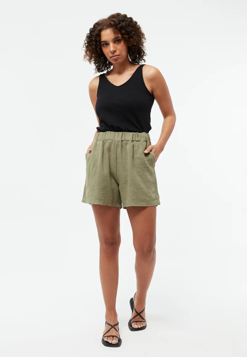 Shorts GBClementine Linen faded olive