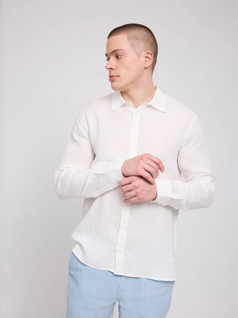 Classic Linen Shirt bright white