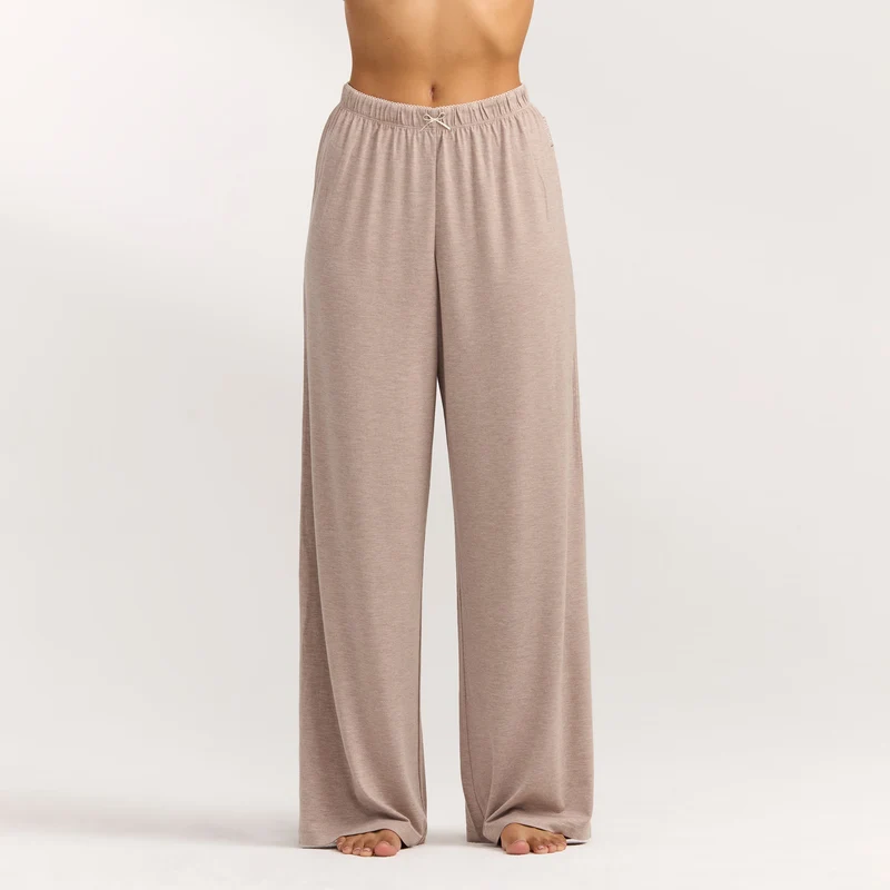 Modal Pyjama Hosen - Braune Melange
