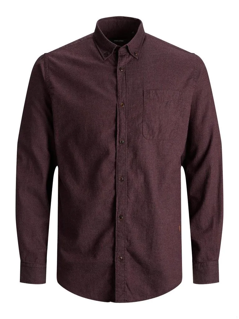 Jack & Jones Herren Hemd JWHCLASSIC MELANGE SHIRT L/S