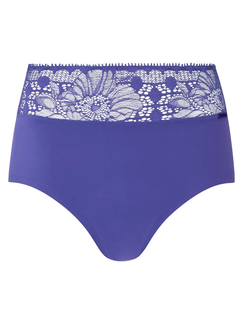 Chantelle – Periodenslip für Tag und Nacht, hochgeschnitten, lila-blau