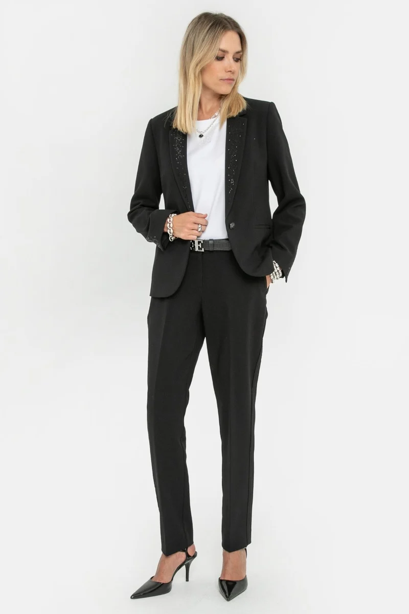 Pantalon cigarette noir