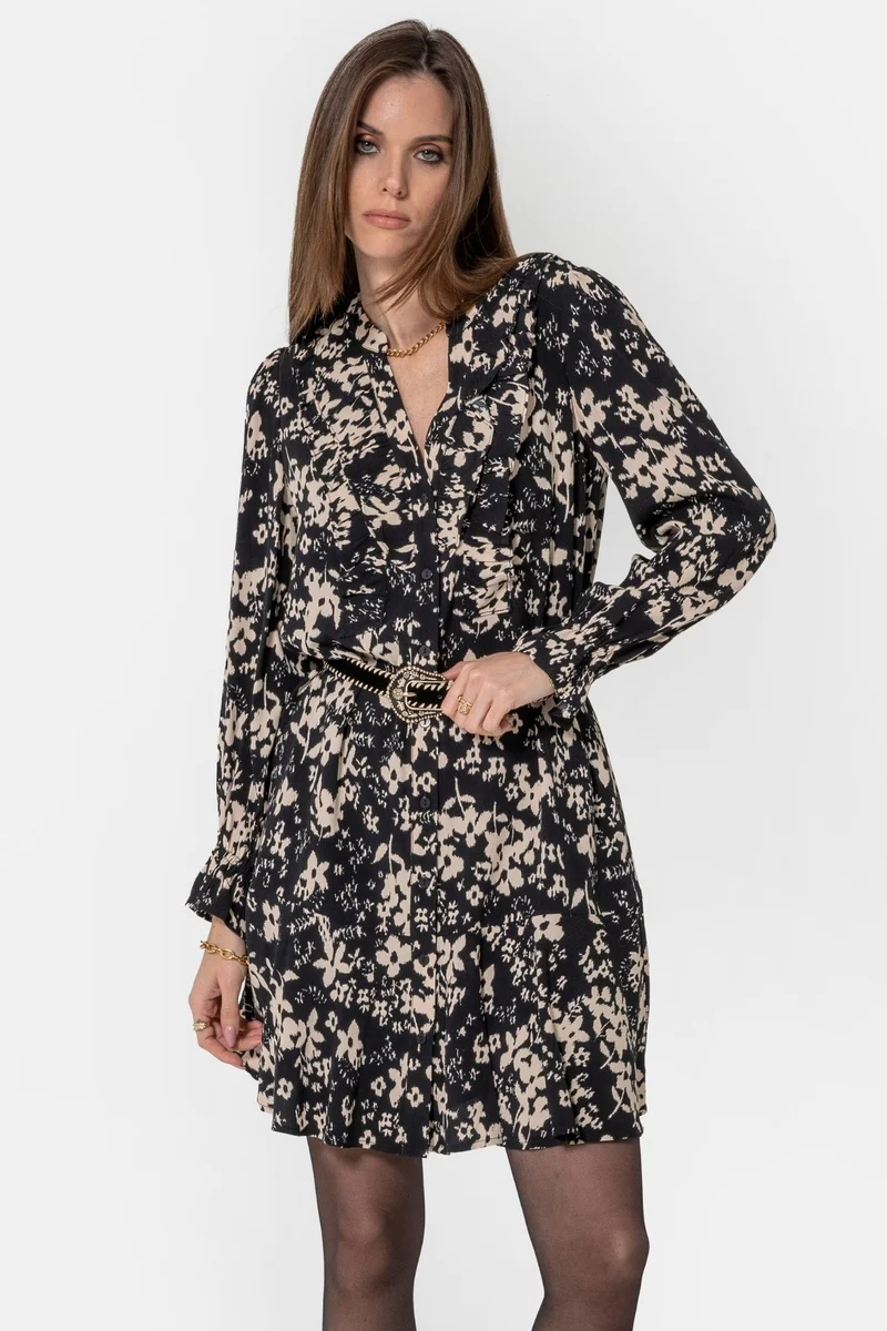 Robe courte imprimé floral